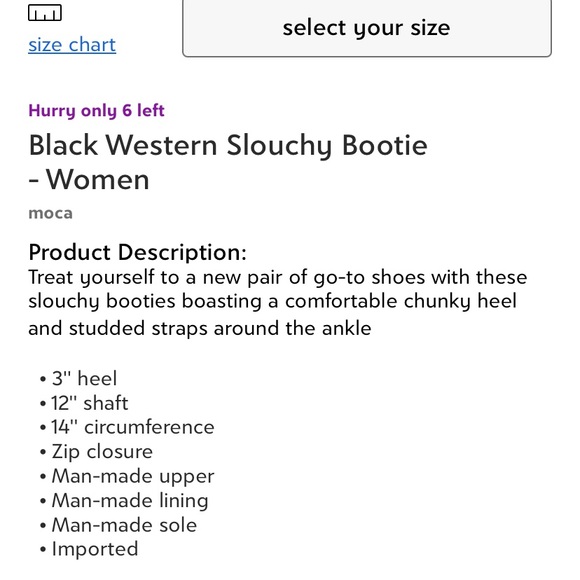 Black Western Slouchy Boot BNIB - Picture 2 of 3